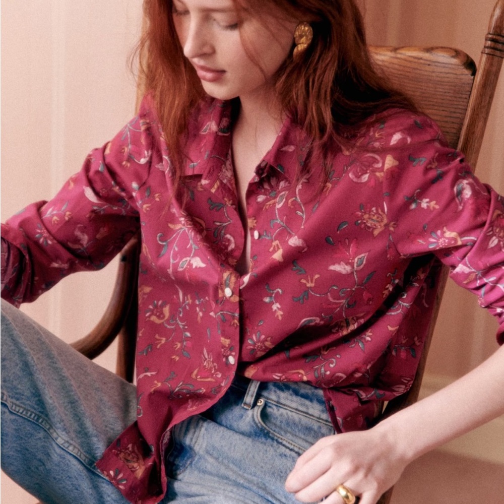 NWT - Sezane Pierro shirt in Size 42 (US 10)
